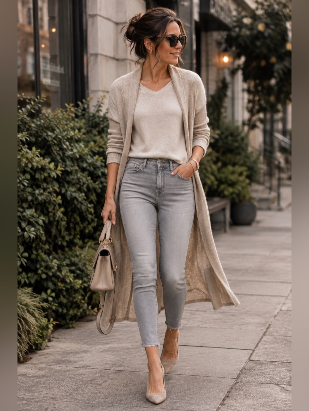 AG Adriano Goldschmied Farrah Skinny Crop Jeans Grey Raw Hem Women 29R NWOT
